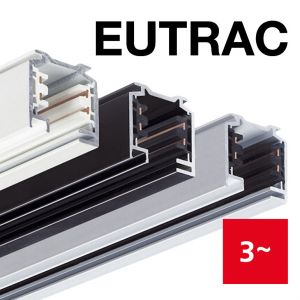 Eutrac 3-Phasen Stromschiene zur Aufbaumontage