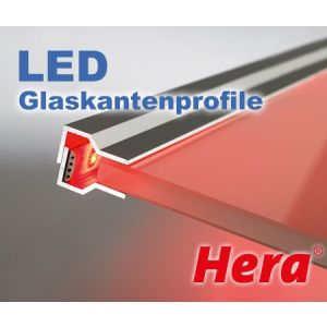Glaskantenprofile für Hera LED Linienleuchten