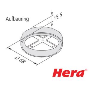 Aufbauring für Hera R 55-LED / FR 55-LED