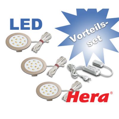 Einbaustrahler Hera R 68-LED HO Vorteils-Set