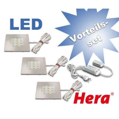 Einbaustrahler Hera Q 68-LED HO Vorteils-Set
