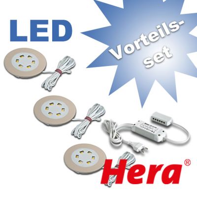 Einbaustrahler Hera R 55 LED Vorteils-Set