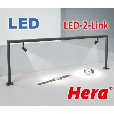 Hera LED-2-Link Vitrinenprofil