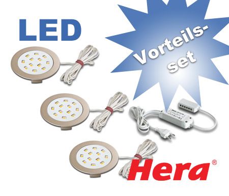 Einbaustrahler Hera R 68-LED HO Vorteils-Set