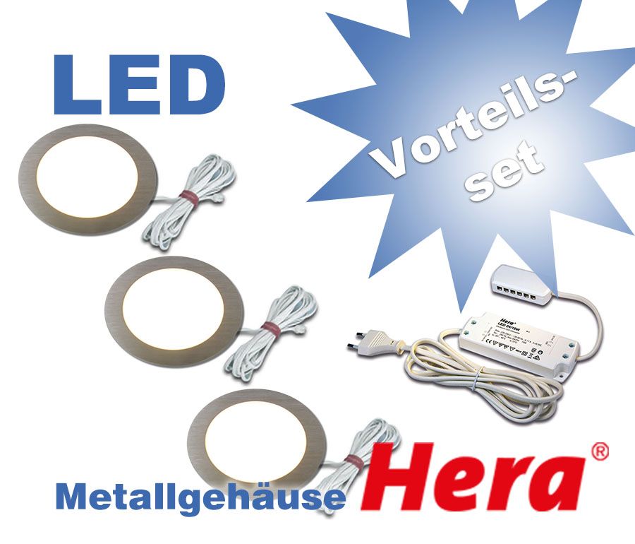 Einbaustrahler Hera FAR 58-LED Vorteils-Set