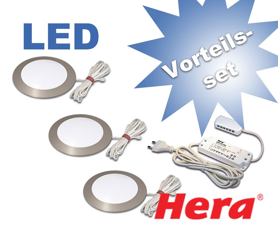 Einbaustrahler Hera FR 68-LED Vorteils-Set